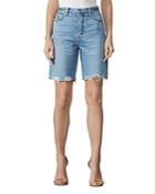 Grlfrnd Marjan Distressed Bermuda Shorts