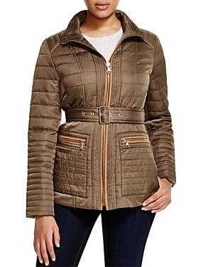 Vince Camuto Belted Channel Quilted Jacket