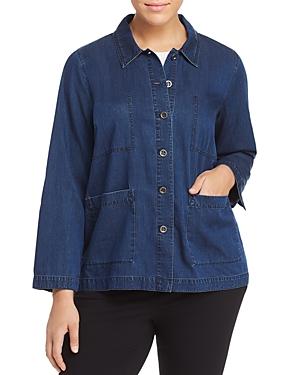 Eileen Fisher Plus Classic Chambray Jacket