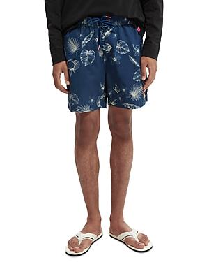 Scotch & Soda Mid Length Printed Swim Shorts