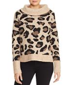 Aqua Leopard Cowl-neck Sweater - 100% Exclusive