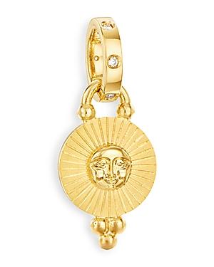 Temple St. Clair 18k Yellow Gold Celestial Diamond Mini Sole Pendant