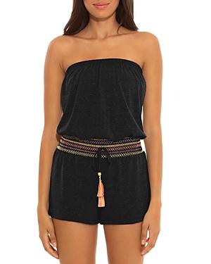 Soluna Sunset Smocked Romper Cover-up