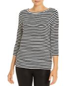 Majestic Filatures Striped Boat Neck Tee
