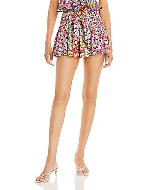 Aqua Smocked Floral Shorts - 100% Exclusive