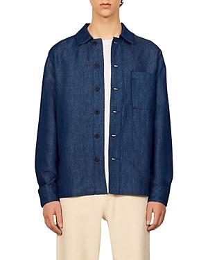 Sandro Chambray Overshirt