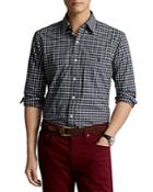 Polo Ralph Lauren Cotton Stretch Oxford Plaid Slim Fit Button Down Shirt
