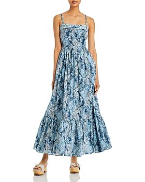 Joie Elissabet Printed Tie Back Maxi Dress