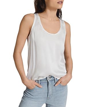 Reiss Riley Mixed Media Tank Top