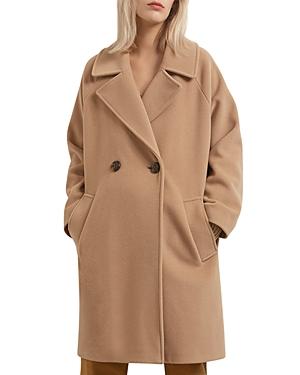 Gerard Darel Seth Oversized Double Breasted Wool Coat