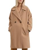 Gerard Darel Seth Oversized Double Breasted Wool Coat