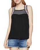 Bcbgeneration Embroidered Smocked Top