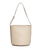 Max Mara Avril Cilinder Bandouliere Leather Bucket Bag
