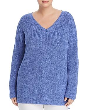 525 America Plus Emma Cotton V-neck Sweater