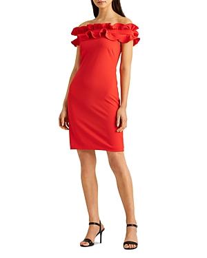 Lauren Ralph Lauren Ruffled Cocktail Dress