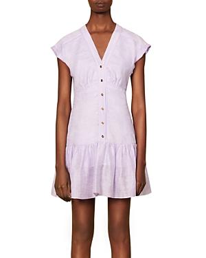 Sandro Maelys Button Front Dress