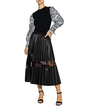 Gracia Lace Inset Faux Leather Skirt (42% Off) - Comparable Value $104