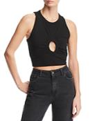 T By Alexander Wang High Twist Jersey Cropped Top