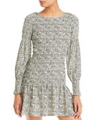 Aqua Smocked Drop Waist Mini Dress - 100% Exclusive