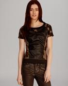 Karen Millen Tee - Animal Camouflage Ponte Roma