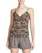 The Kooples Lace-trimmed Leopard-print Camisole - 100% Bloomingdale's Exclusive