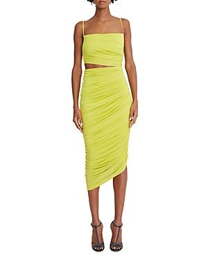 Halston Averie Jersey Draped Dress