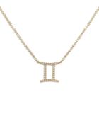 Adinas Jewels Pave Gemini Pendant Necklace, 16-18