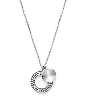 Ippolita Sterling Silver Glamazon Pave Open Circle And Paillette Necklace With Diamonds, 16 - 100% Exclusive