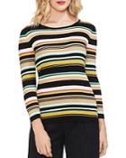 Vince Camuto Ribbed Multi-stripe Sweater