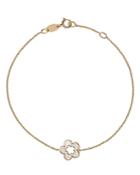 Bloomingdale's Mother Of Pearl Flower Chain Bracelet In 14k Yellow Gold - 100% Exclusive