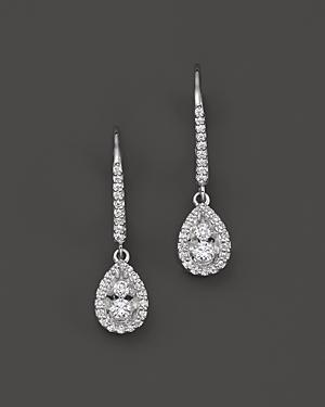 Diamond Drop Earrings In 14k White Gold, .50 Ct. T.w. - 100% Exclusive