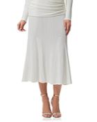 Herve Leger Ribbed Godet Midi Skirt