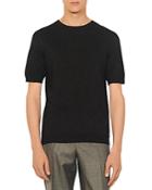 Sandro Pablo Solid Knit Tee