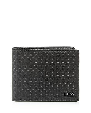 Boss Hugo Boss Embossed Leather Bifold Wallet