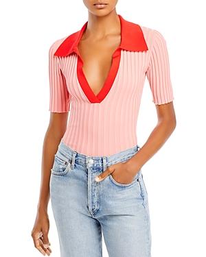 Nicholas Giana Ribbed Short Sleeve Top