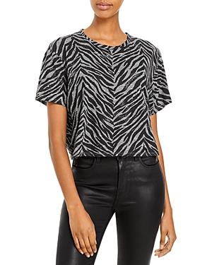Mother Slouch Zebra Print Tee