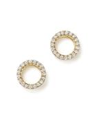 Diamond Circle Stud Earrings In 14k Yellow Gold, .20 Ct. T.w. - 100% Exclusive