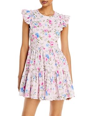 Aqua Rose Eyelet Mini Dress - 100% Exclusive