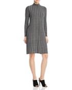 B Collection By Bobeau Ribbed Knit Mock Neck Dress