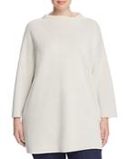 Eileen Fisher Plus Funnel Neck Knit Tunic