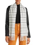 C By Bloomingdale's Check Cashmere Scarf - 100% Exclusive