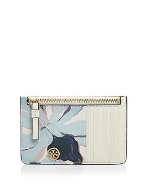 Tory Burch Robinson Printed Leather Slim Card Case