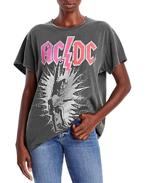 Madeworn Ac/dc Distressed Graphic Tee