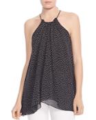 Halston Heritage Ruched Printed Cami