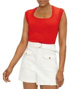 Ted Baker Scalloped Sleeveless Knit Top