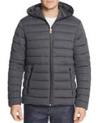 Save The Duck Heathered Stretch Hooded Puffer Jacket
