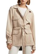French Connection Mozart Knit-back Trench Coat