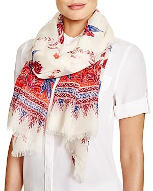 Tory Burch Floral Batik-print Scarf