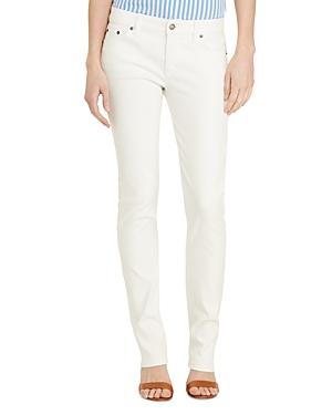 Lauren Ralph Lauren Curvy Straight Leg Jeans In White