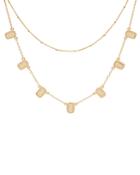 Anna Beck Mini Bar Charm Layered Necklace In 18k Gold-plated Sterling Silver, 13-16